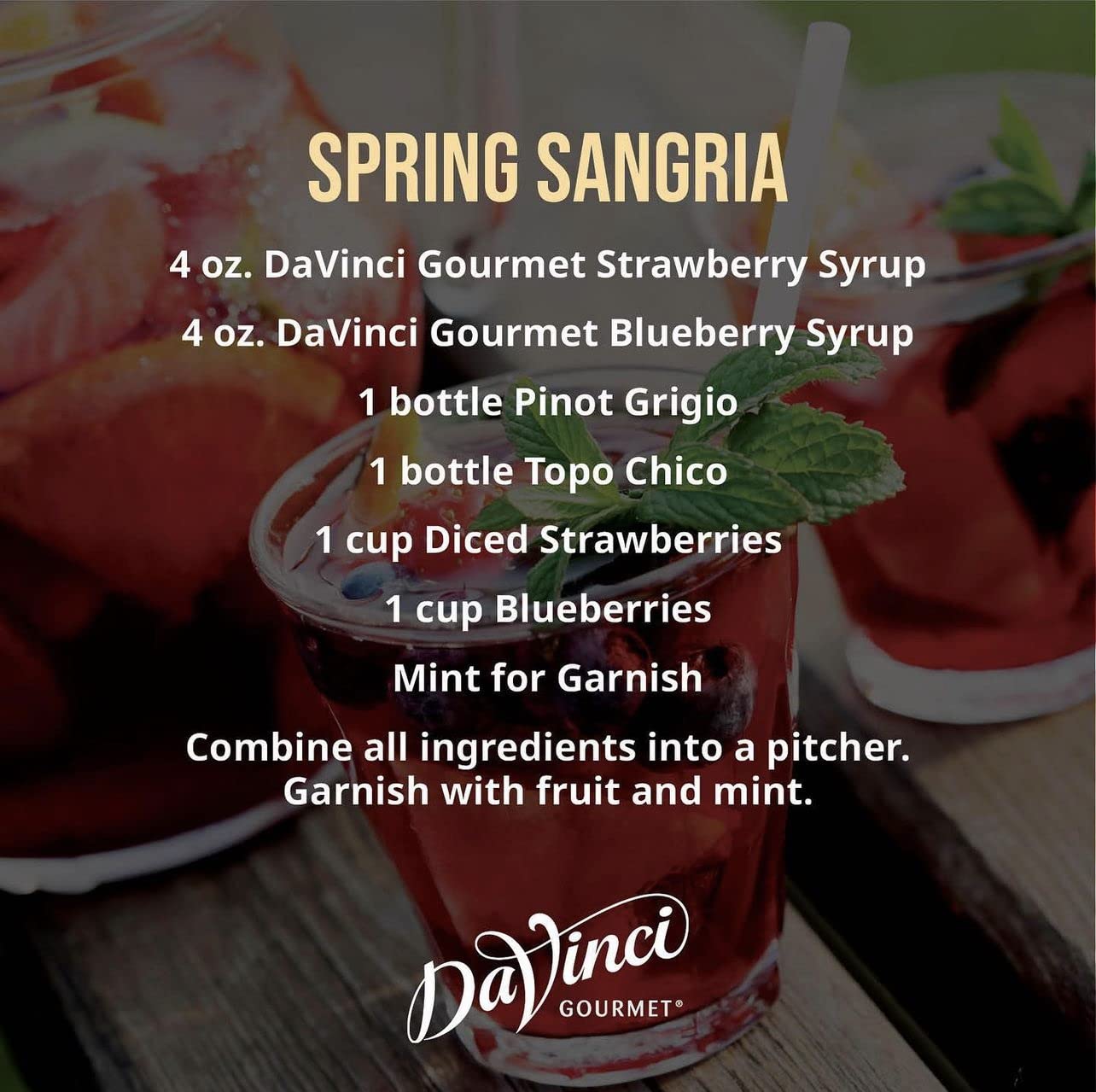 DaVinci Gourmet Classic Blueberry Syrup, 25.4 Fluid Ounces (Pack of 1)