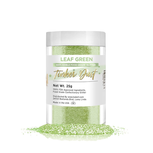 Bakell Leaf Green Tinker Dust - (25g 1x Jar) | Bring a Natural Touch to Your Delicacies with Edible Glitter!