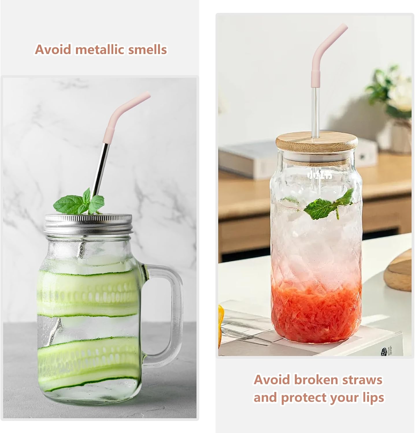 18 Pcs 8mm Silicone Straw Tips and Pedestals Reusable Food Grade Rubber Straw Tips for Metal Straws Replacement Flex Elbow Silicone Straw Covers for Stanley Cup Tumbler Fit for 8-10mm Diameter Straws