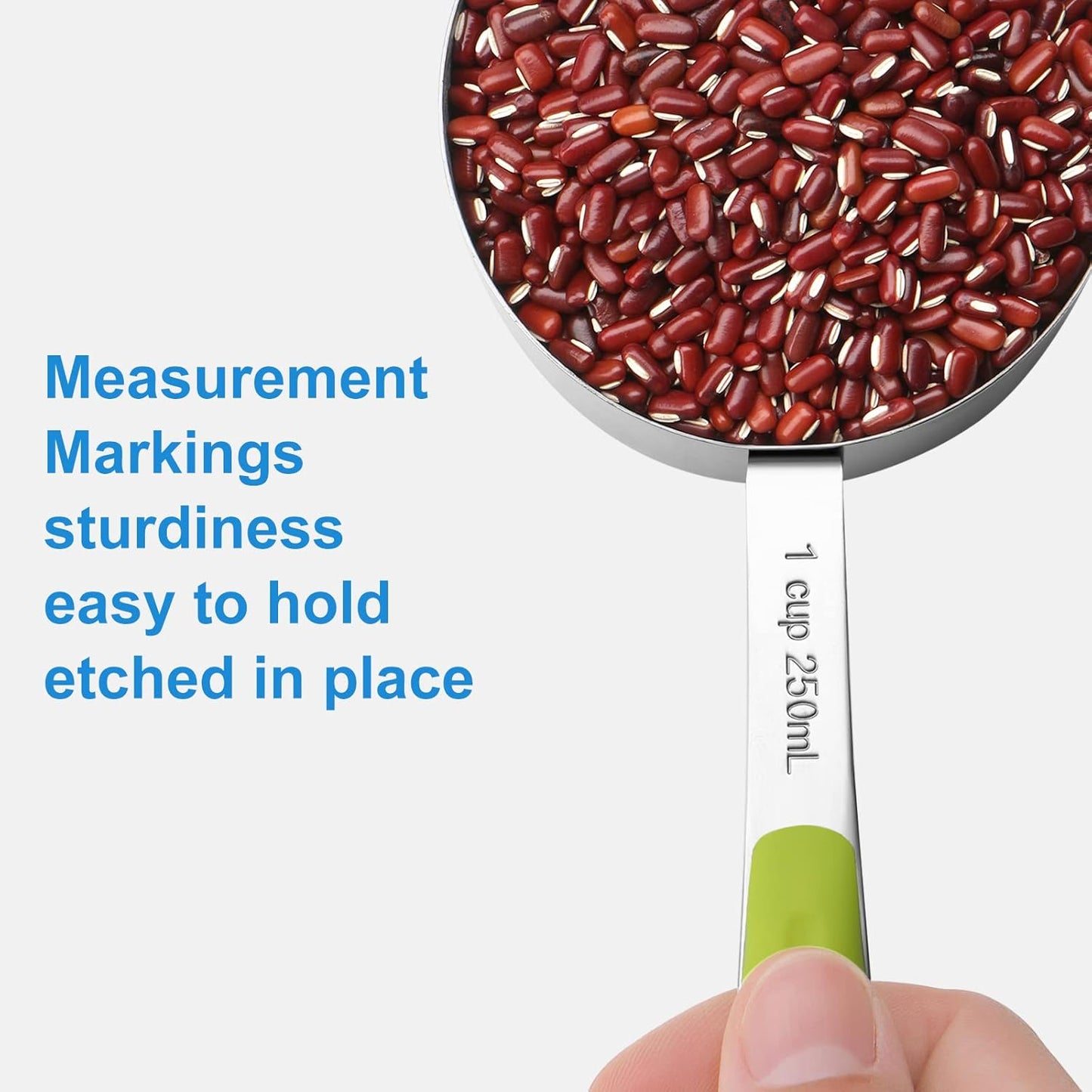 Measuring Cups and Spoons Set Stainless Steel 10 Piece for Cooking and Baking