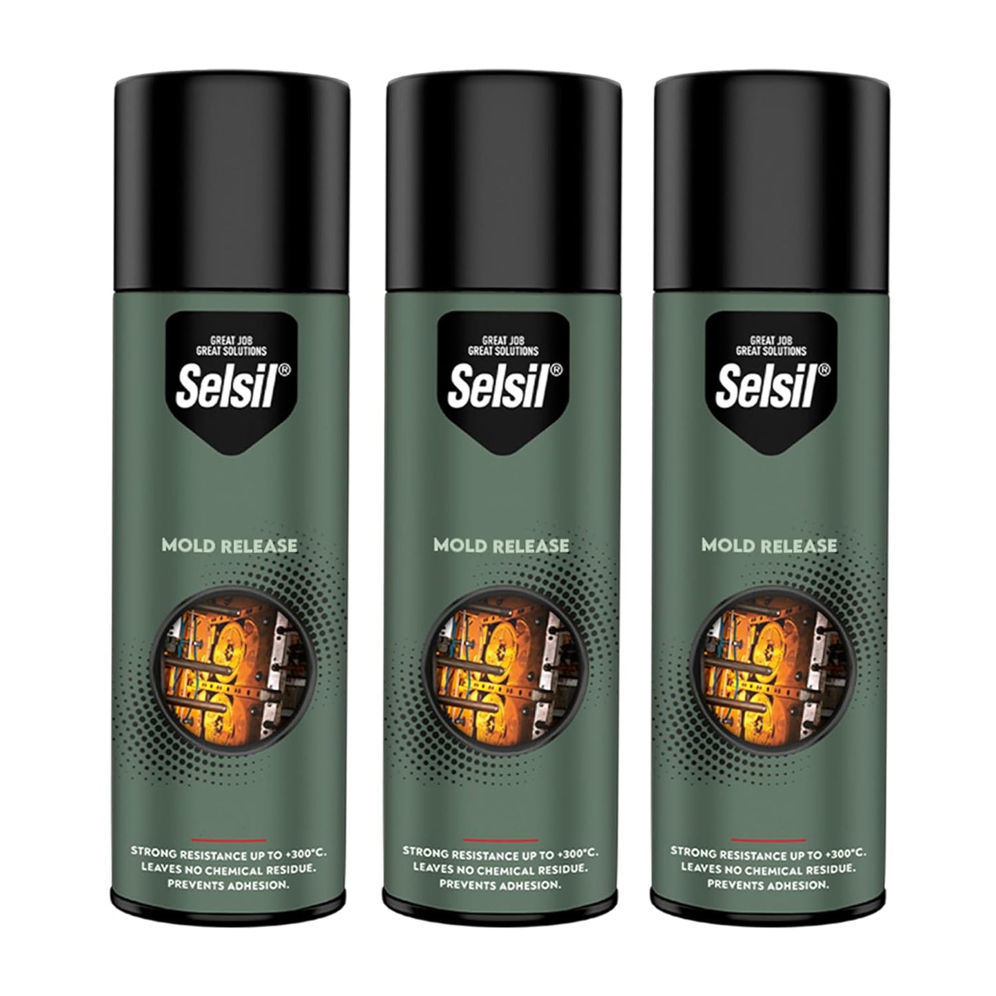 SELSIL Silicone Mold Release Aerosol Spray, Professional Resin Mold Releaser, Non-Stick, Fast-Drying & Easy Mold Removal, 13.5 Fl oz or 400 mL (Pack of 3)