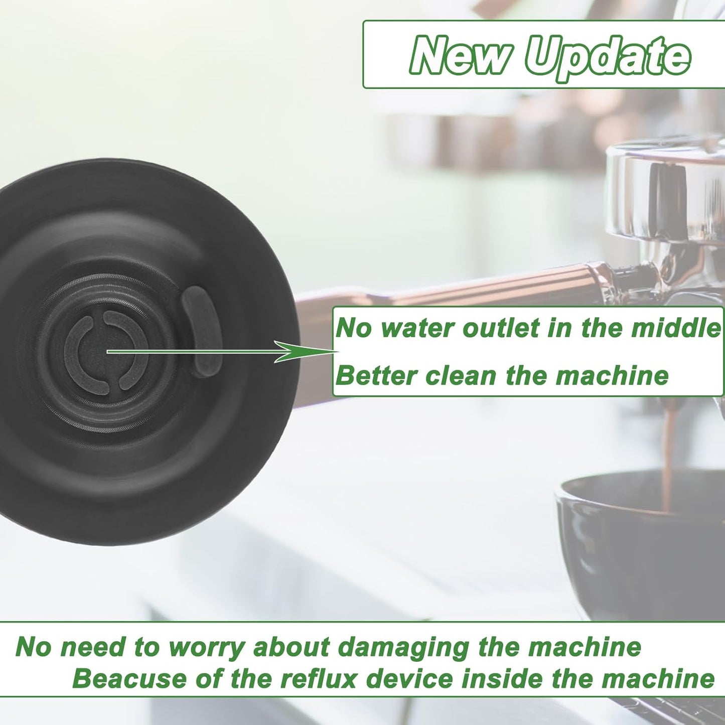 54mm Cleaning Disc for Breville 2 Pack Espresso Backflush Cleaning Disc for Breville Compatible with Bes870XL/ Bes860XL/Bes840XL/Bes450,etc