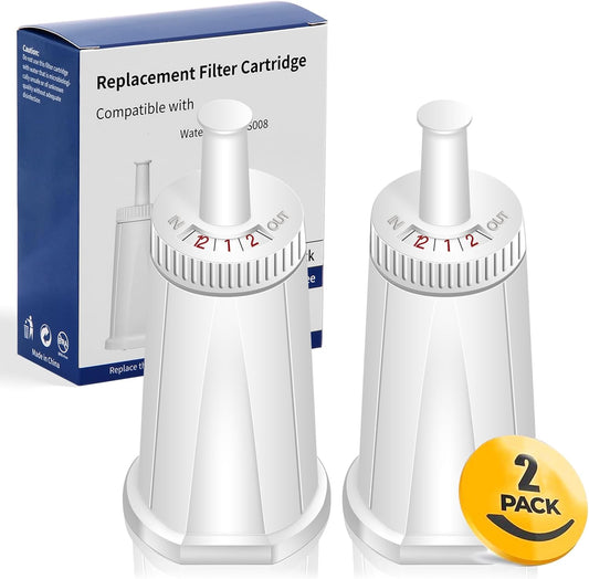 2 Pack of Replacement Water Filter for Breville Claro Swiss Espresso Coffee Machine - Compare to Part #BES008WHT0NUC1