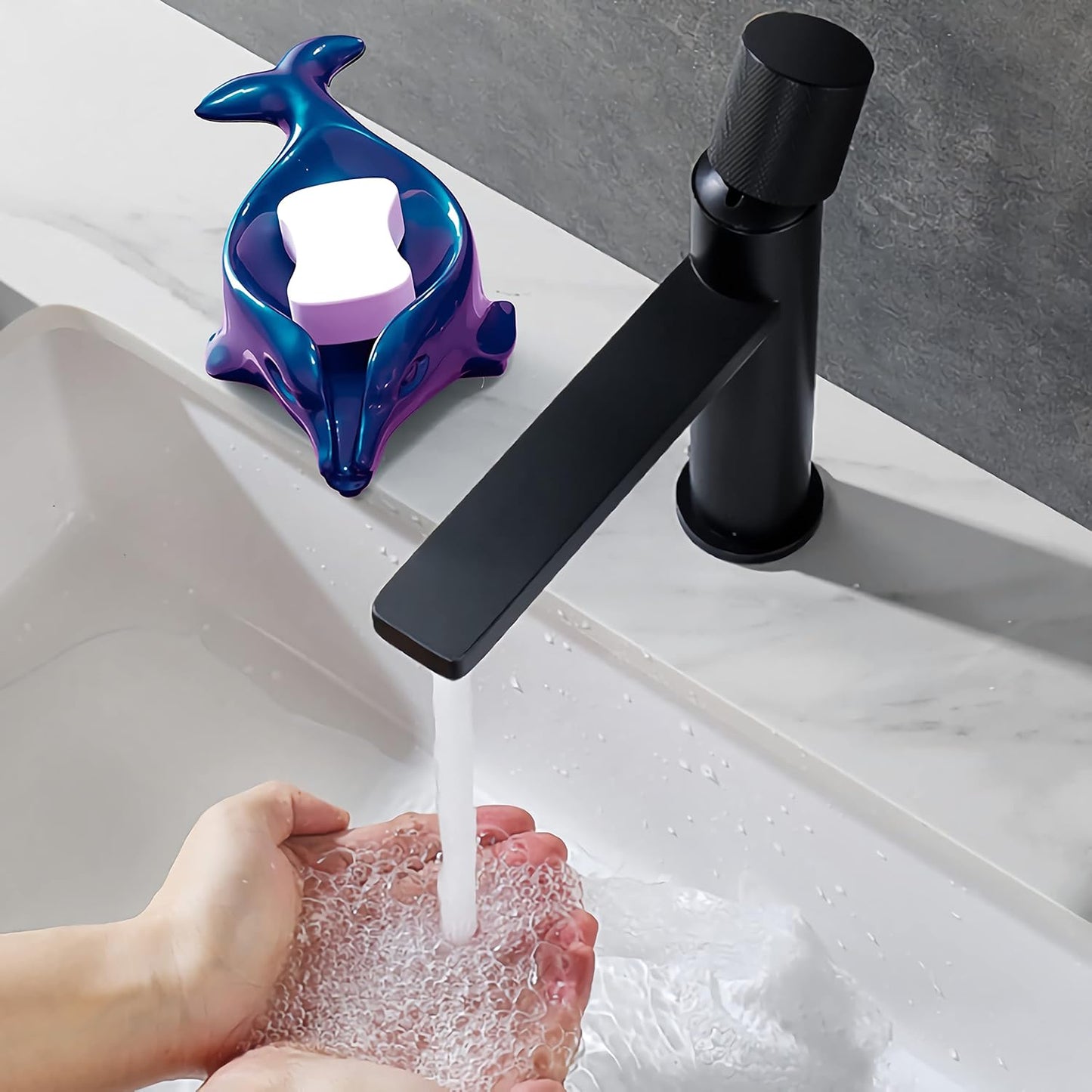 Self-Draining Dolphin Soap Holder Silicone Resin Mold, Dolphin Soap Holder DIY, Epoxy Resin Casting Mold for Soap Tray, Silicone Mold for Soap Holder
