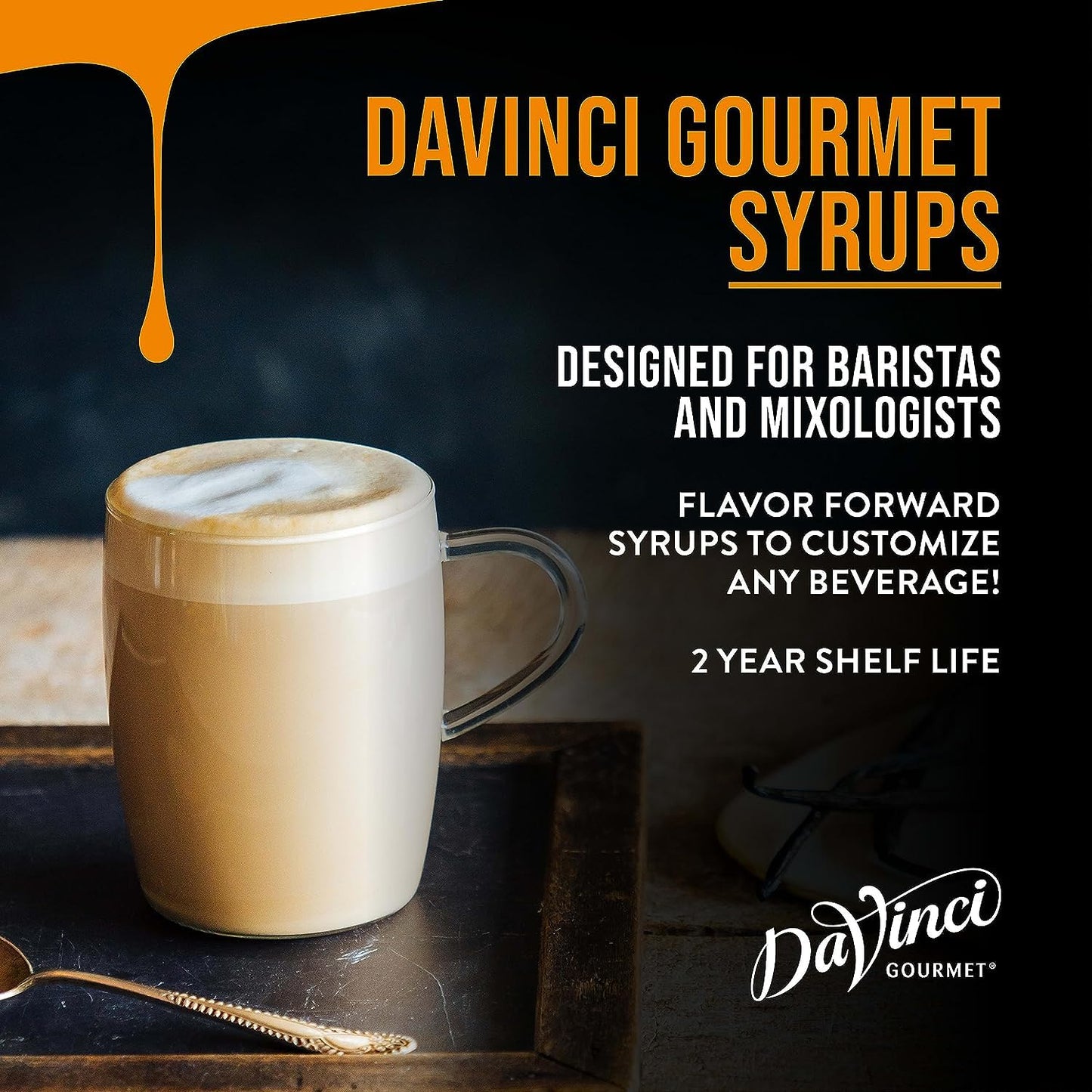 DaVinci Gourmet Classic English Toffee Syrup, 25.4 Fluid Ounces (Pack of 4)