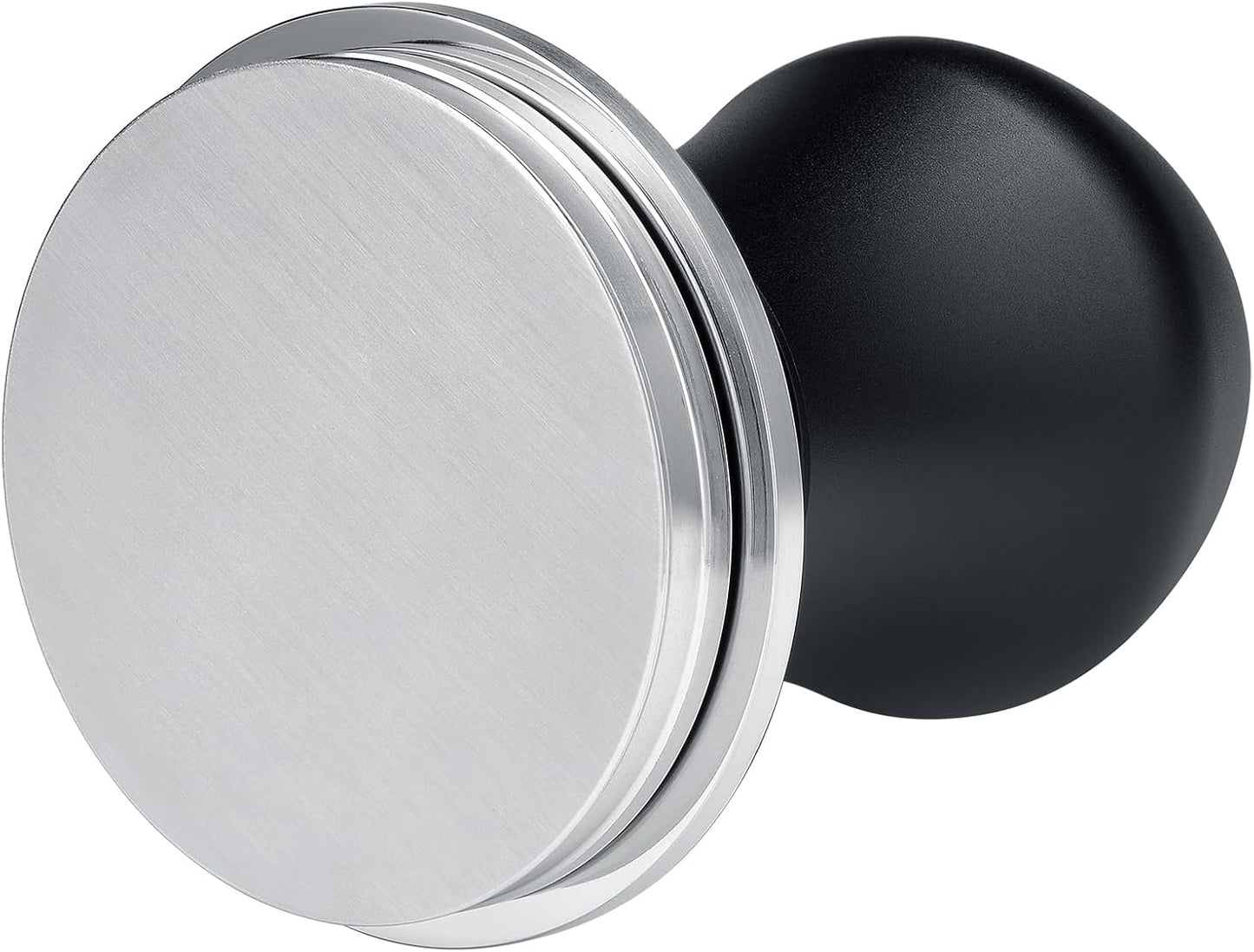 Normcore 53.3mm Espresso Tamper V4.1 Mini, Spring-Loaded Coffee with Click Feedback, Self-Leveling Stainless Steel Flat Baffle, Compatible with Breville Sage 54mm Portafilters, Black