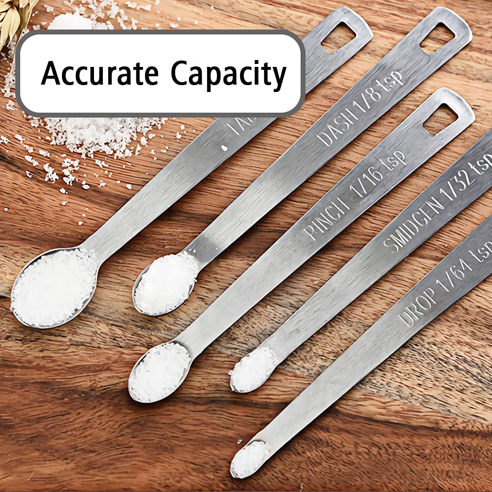 1PCS 1/8 Teaspoon(1/8tsp, 0.625 ml, Dash) Single Tiny Measuring Spoon, Small Individual Stainless Steel Measure Spoons Only