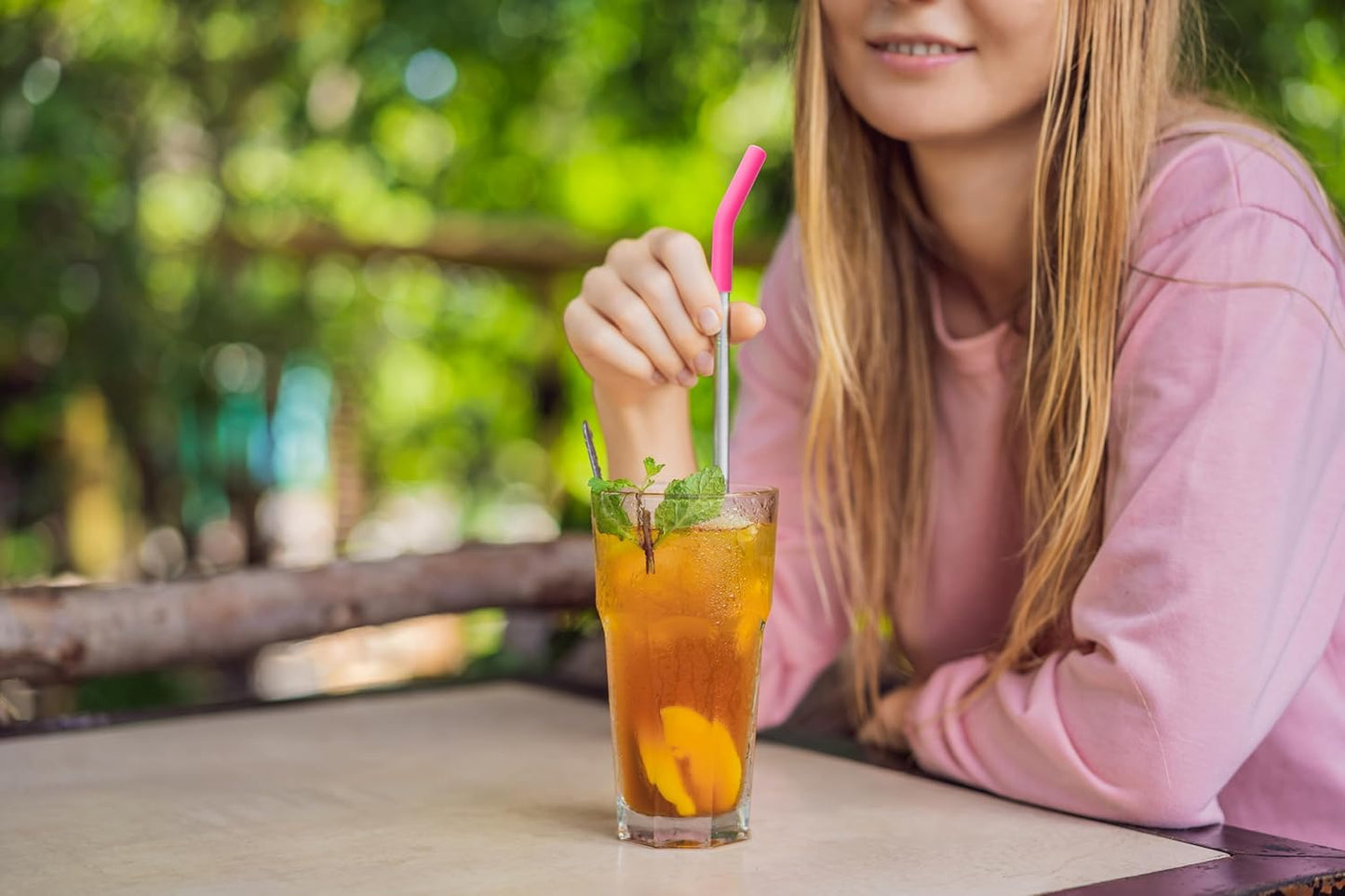 Zibtes-4PCS Silicone Straw Tips- Food Grade Rubber Metal Straws Tips Covers Only Fit for 1/3 Inch Wide(8MM Outdiameter) Stainless Steel Straw-Black