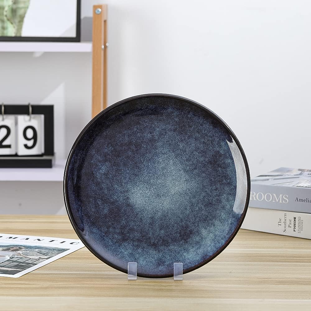 Plate Stands for Display - Plastic Easel Stand Plate Holder Display Stand Picture Frame Stand for Pictures | Photo|Decorative Plate |Dish | Tabletop Art - 6 inch-Clear