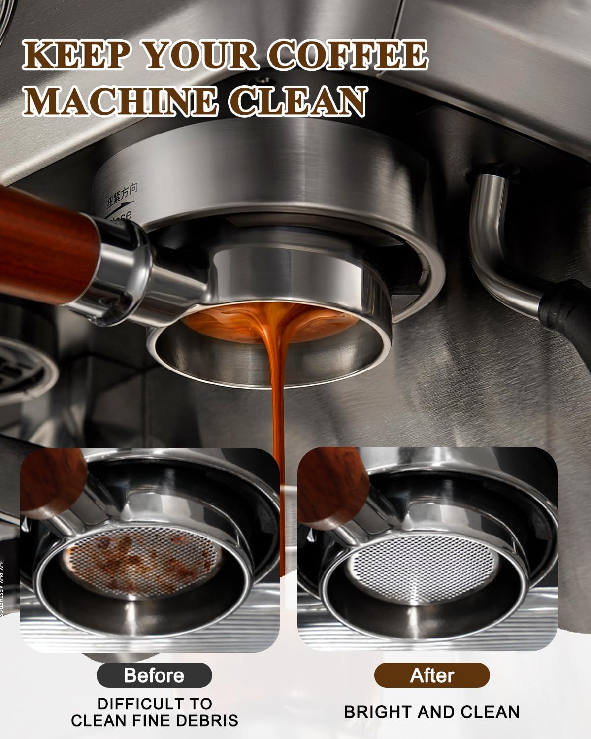 Puck Screen 51mm, Premium 316 Stainless Steel Reusable Espresso Puck Screen Filter - 1.7mm Thickness 150μm for Espresso Portafilter Filter Basket, 2 Pack