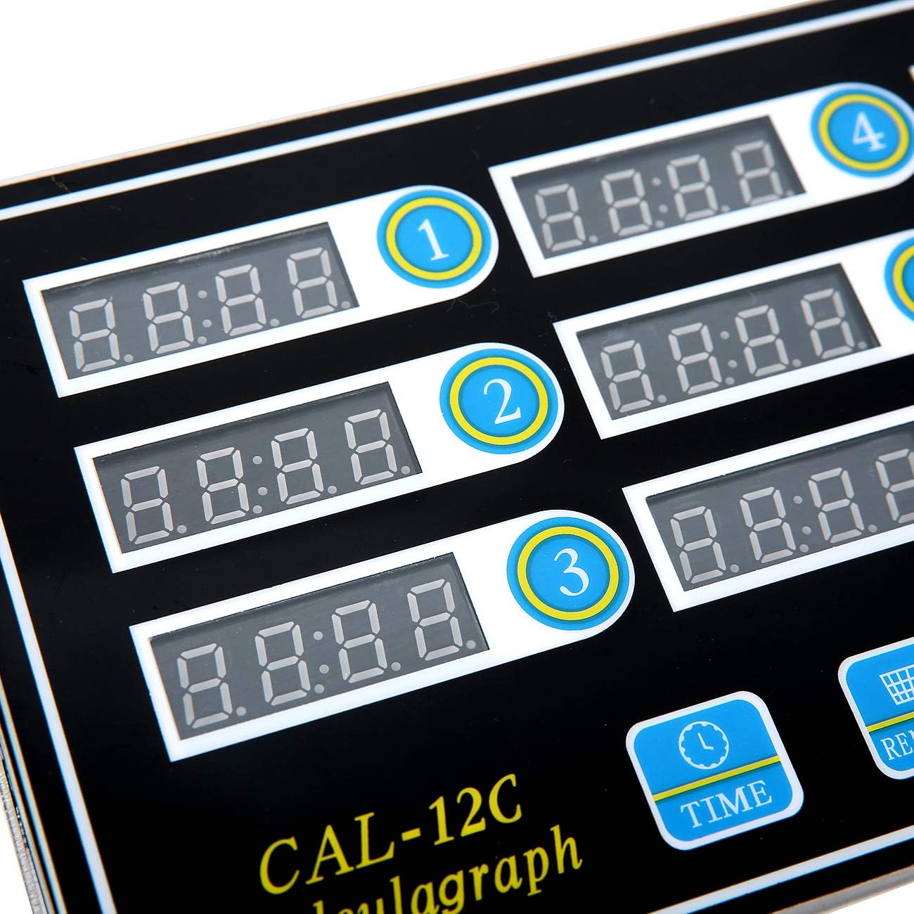 Kitchen Timers for Cooking, 12 Channel, Commercial Grade, Stainless Steel, LED Digital, Loud Alarm