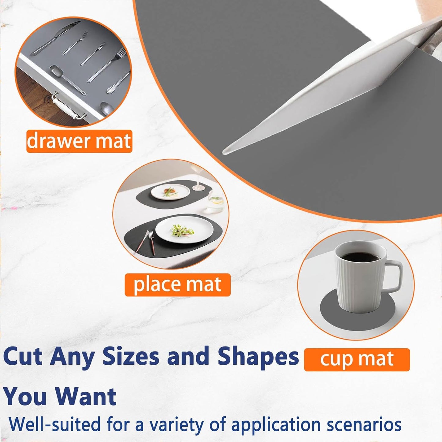 47.3''x23.6''(120cmx60cm) Extra Large Silicone Mat for Kitchen Counter, Heat Resistant Countertop Protector, Non-Slip Waterproof Kitchen Island Mat, Easy to Clean, Dark Green