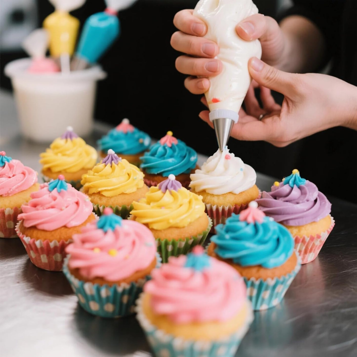 Extra Large 26 inch Piping Bags 50 Pack - HOMIOVEXXL Disposable Piping Bags Thickened Pastry Bags Frosting Bags Anti Burst Cake Decorating Bags for Cake Decorating