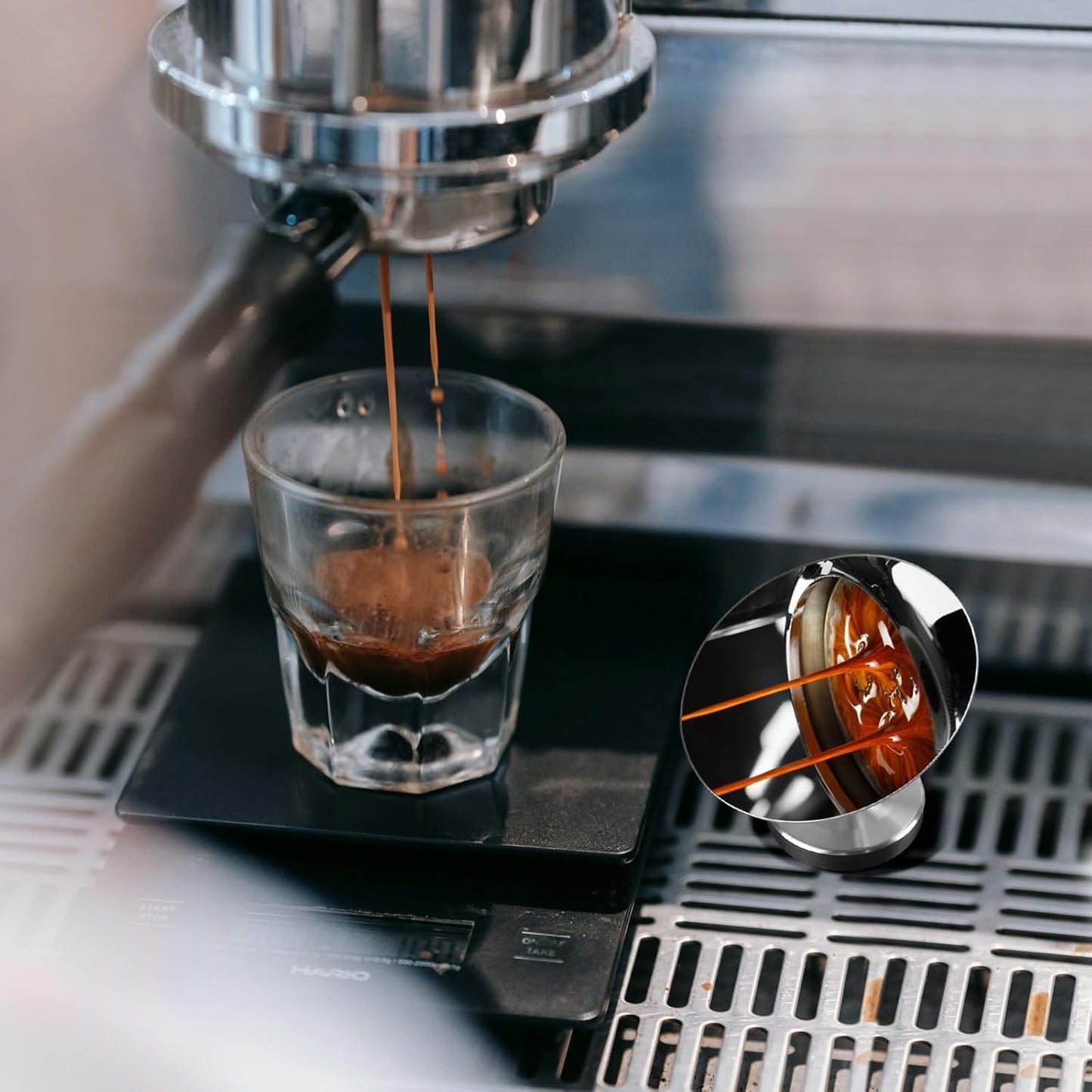 Double-Sided Magnetic Espresso Shot Mirror & Portafilter Tool Kit – Stainless Steel Barista-Approved Accessories for Bottomless Portafilter Extraction Monitoring
