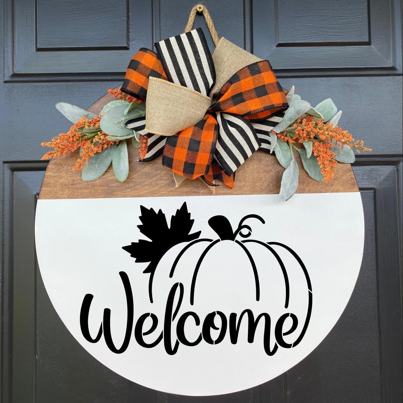 Halloween Stencils Pumpkin Face Stencils Pumpkin Stencil for Painting on Wood Door Mats Fabrics Crafts Decor