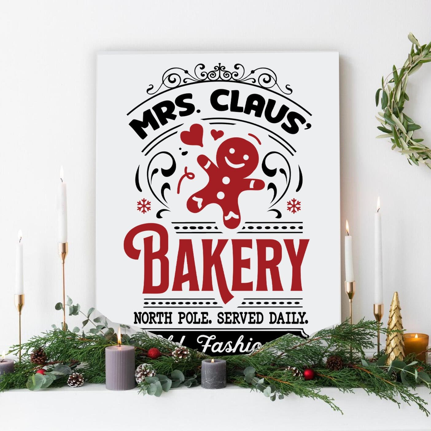 Christmas Stencils for Painting A4 Christmas Stencils for Crafts Reusable Holiday Drawing Templates for Wood Fabrics Door Mat Porch Hanger Winter Decor(XMS Stencil A402/10P)