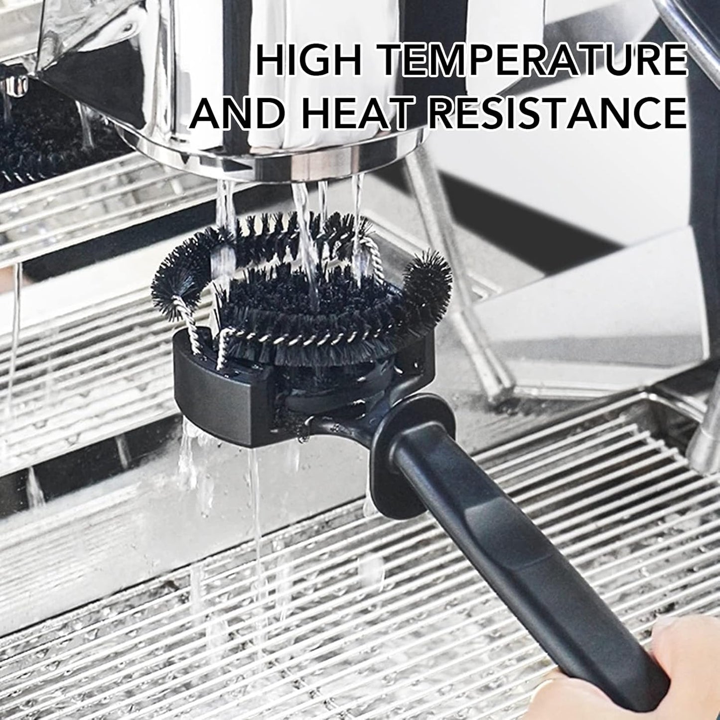 Espresso Machine Brush, Coffee Machine Brush Cleaner Removable Coffee Maker Espresso Group Round Brushes Barista Grinder Tools (51MM)