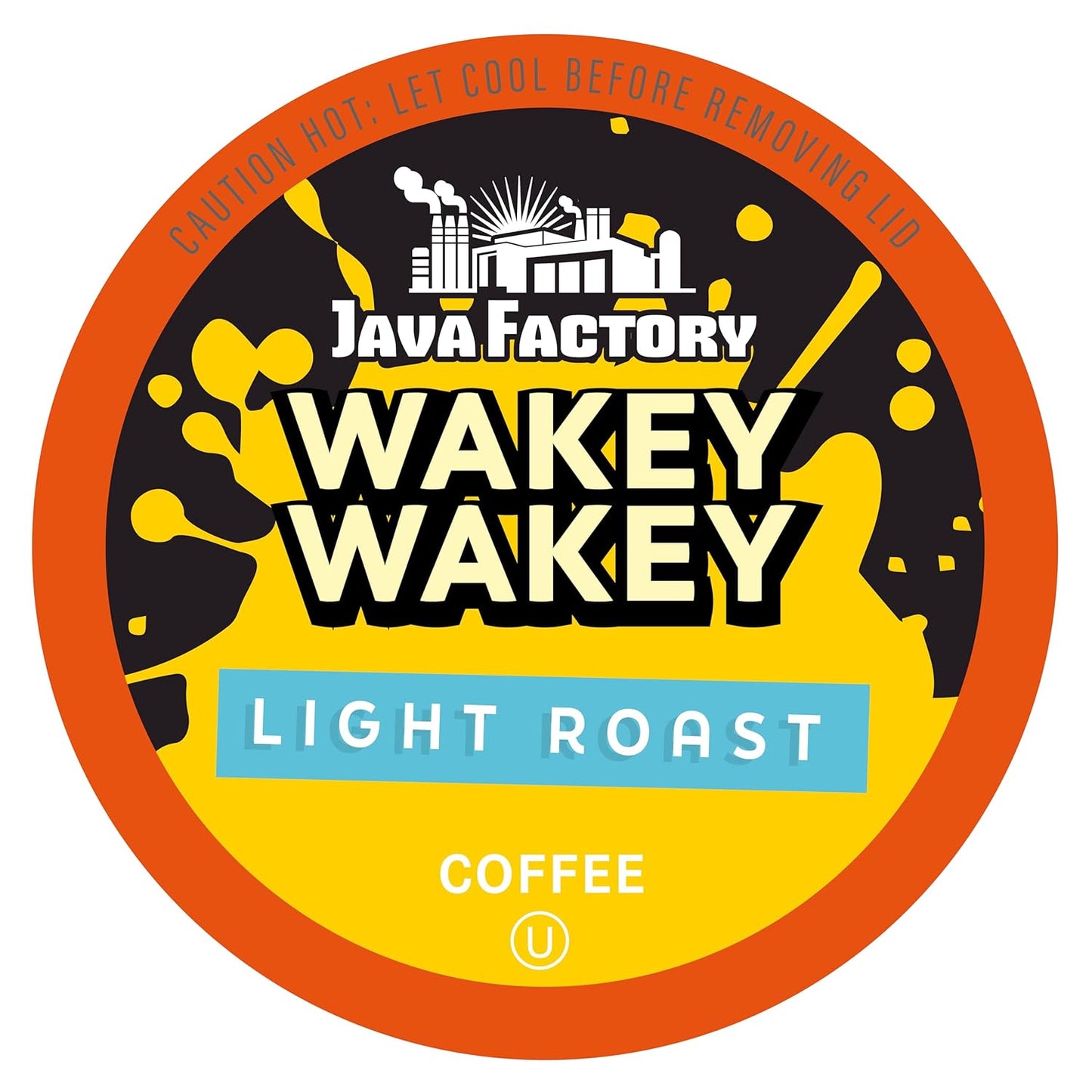 Java Factory Coffee Pods Light Roast Coffee Compatible with K Cup Brewers Including 2.0, Wakey Wakey, 80 Count