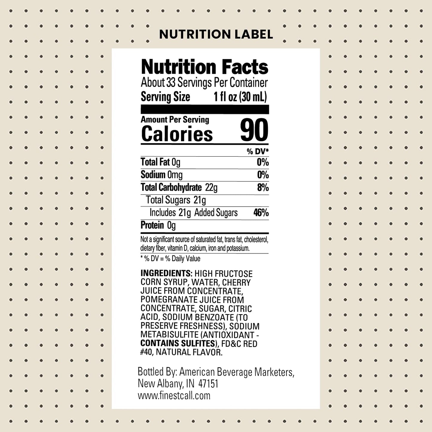 Finest Call Premium Grenadine Syrup Drink Mix, 1 Liter Bottle (33.8 Fl Oz), Pack of 3