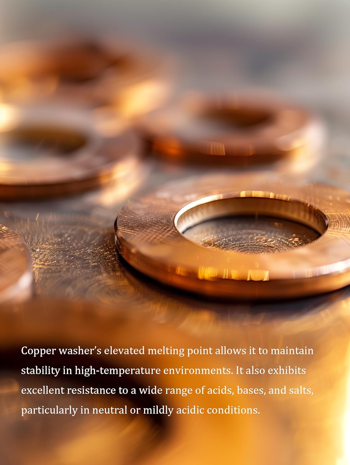 M24 Flat Washer Copper Sealing Ring, 24mm ID 30mm OD 1.5mm Thickness Metric Sealing Gasket, 20 Pieces