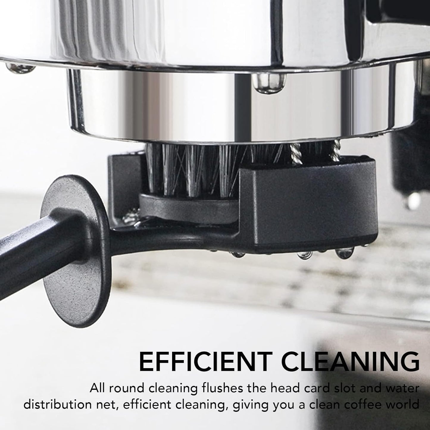Espresso Machine Brush, Coffee Machine Brush Cleaner Removable Coffee Maker Espresso Group Round Brushes Barista Grinder Tools (51MM)