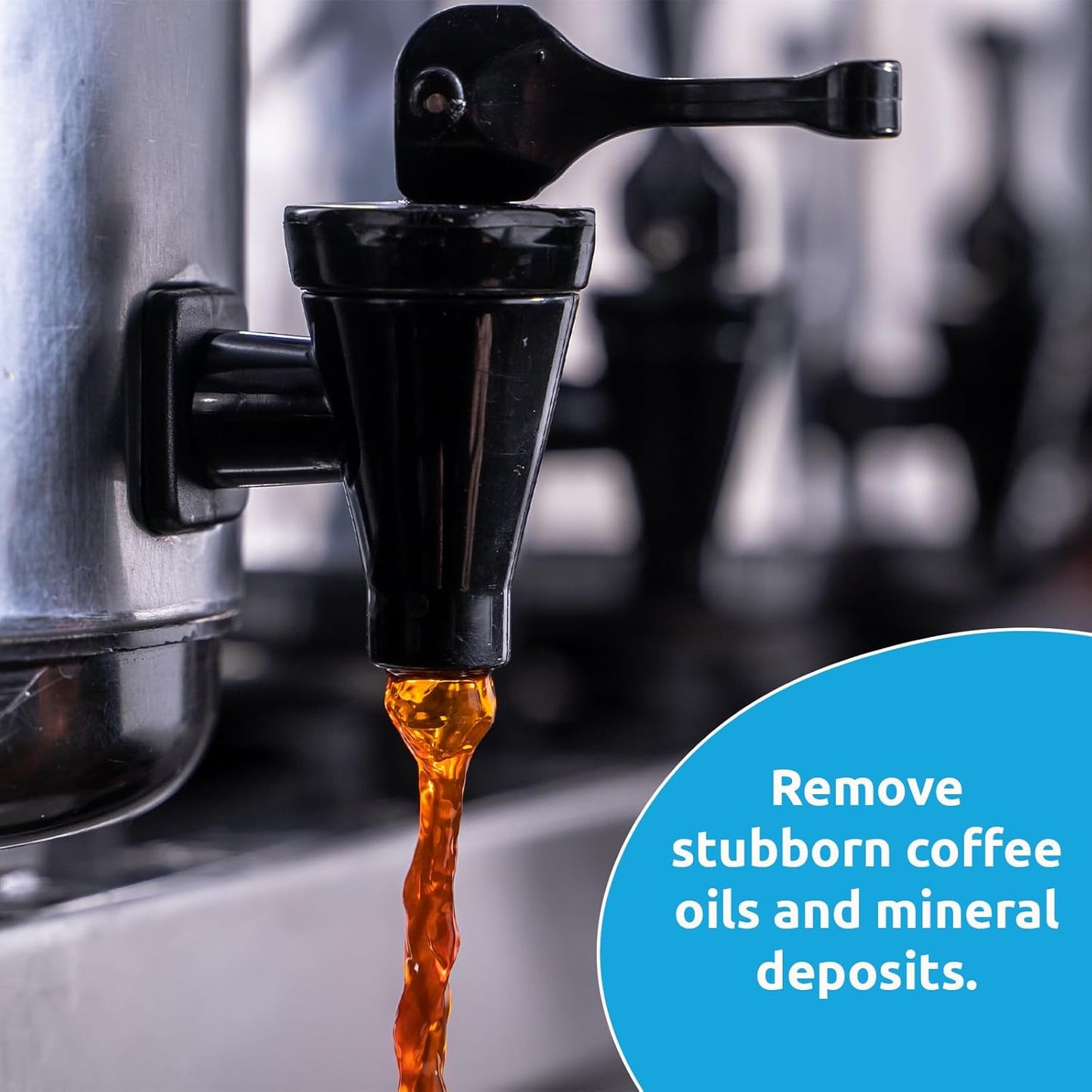 Stera Sheen Coffee Equipment Cleaner, All-Purpose Brewing Equipment, Espresso, Coffee Maker Cleaner, Café Clean Removes Oil, Stain Buildup, from Glass, Plastic & Stainless Steel - 1 Oz. (48 Count)