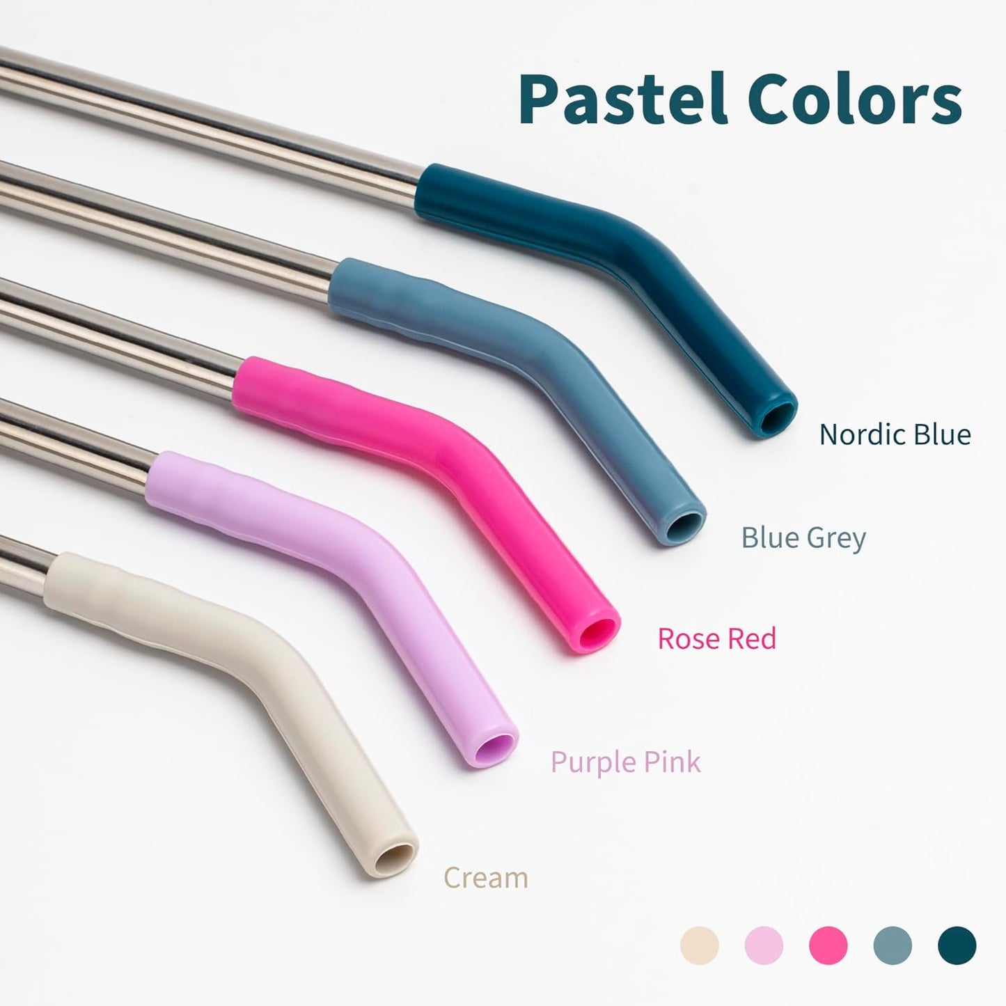 Metal Straw Replacement for Stanley Quencher 40oz Tumbler, 12.2 Inch Long Reusable Metal Drinking Straws for Simple Modern, Meoky Tumbler 40 oz Tumbler Cup,1 Portable Bag