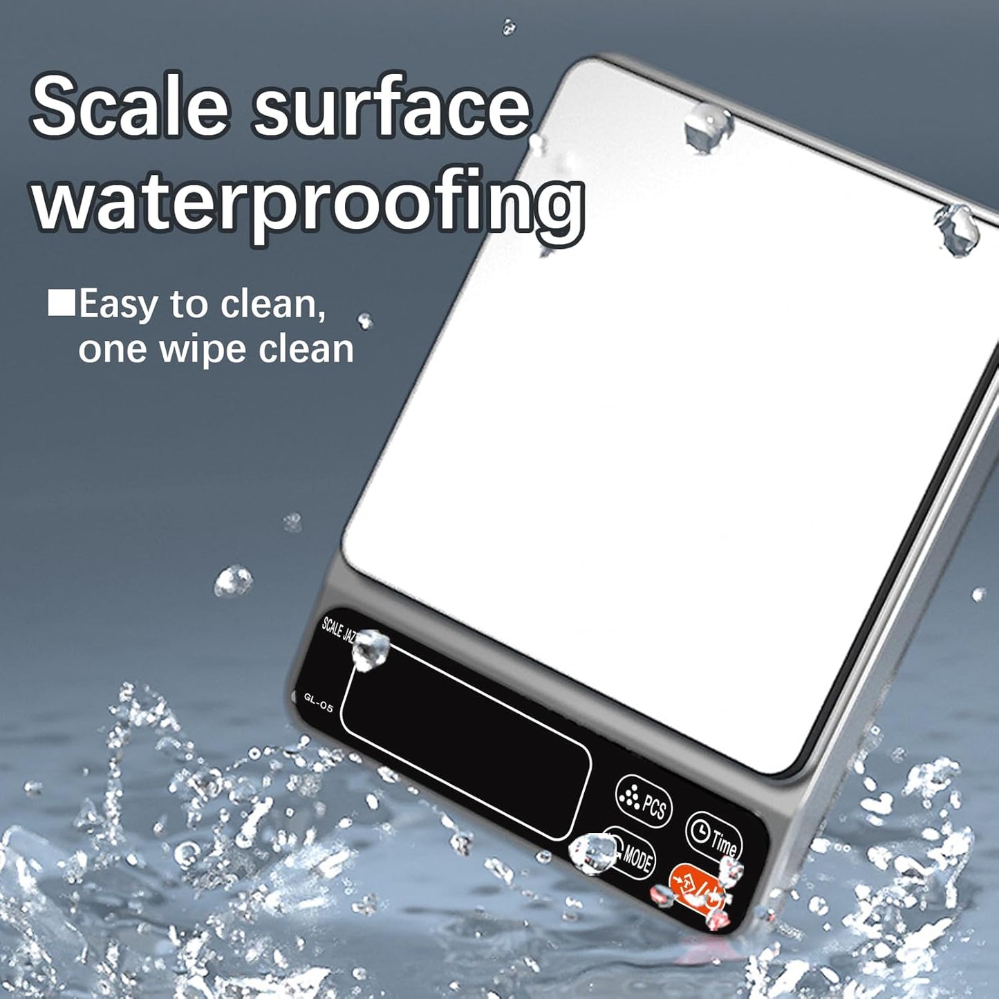 Food Scale,5kg/11lb Digital Kitchen Baking Scale Grams and Ounces for Cooking Coffee Meal prep Packages Weight Loss,0.1g high Precision,7Units with Timer, Easy Clean Stainless Steel