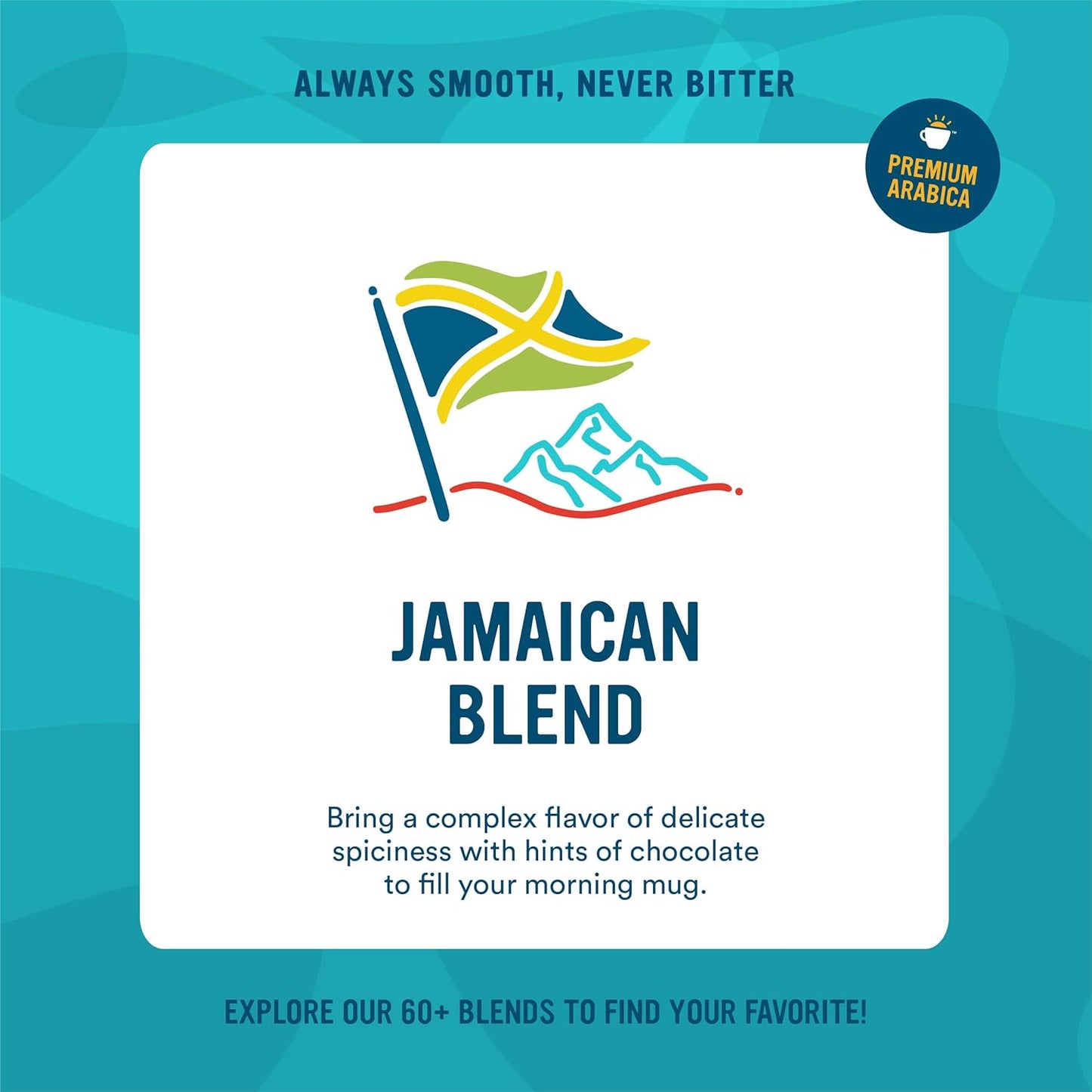 Cameron's Coffee Single Serve Pods, Jamaican Blend, 12 Count (Pack of 6)