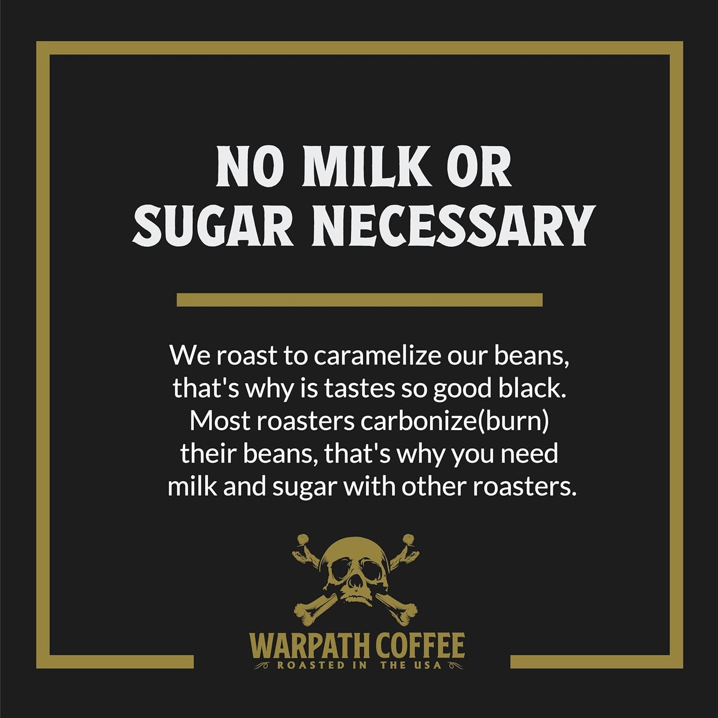 Warpath Coffee Whole Bean Coffee Medium Roast, Breakfast Blend, High Caffeine, Extra Strong Roasted 100% Arabica Coffee Beans Whole, Rich Aroma, Full Bodied Intense Cup, Created by Navy SEALs, 12oz