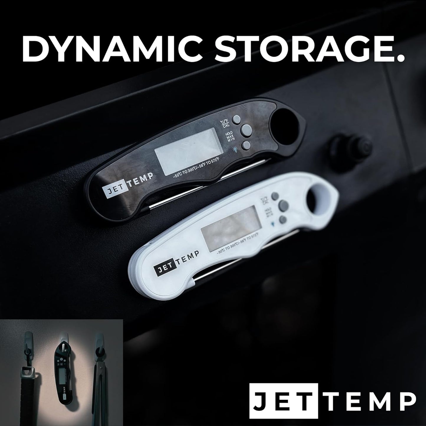 F1 Essential Kitchen Thermometer for Cooking, Grill, BBQ, Smoker, Air Fryer, Candy, Oil Fry, Kitchen Food Probe, Backlit Display, Foldable, Water Resistant