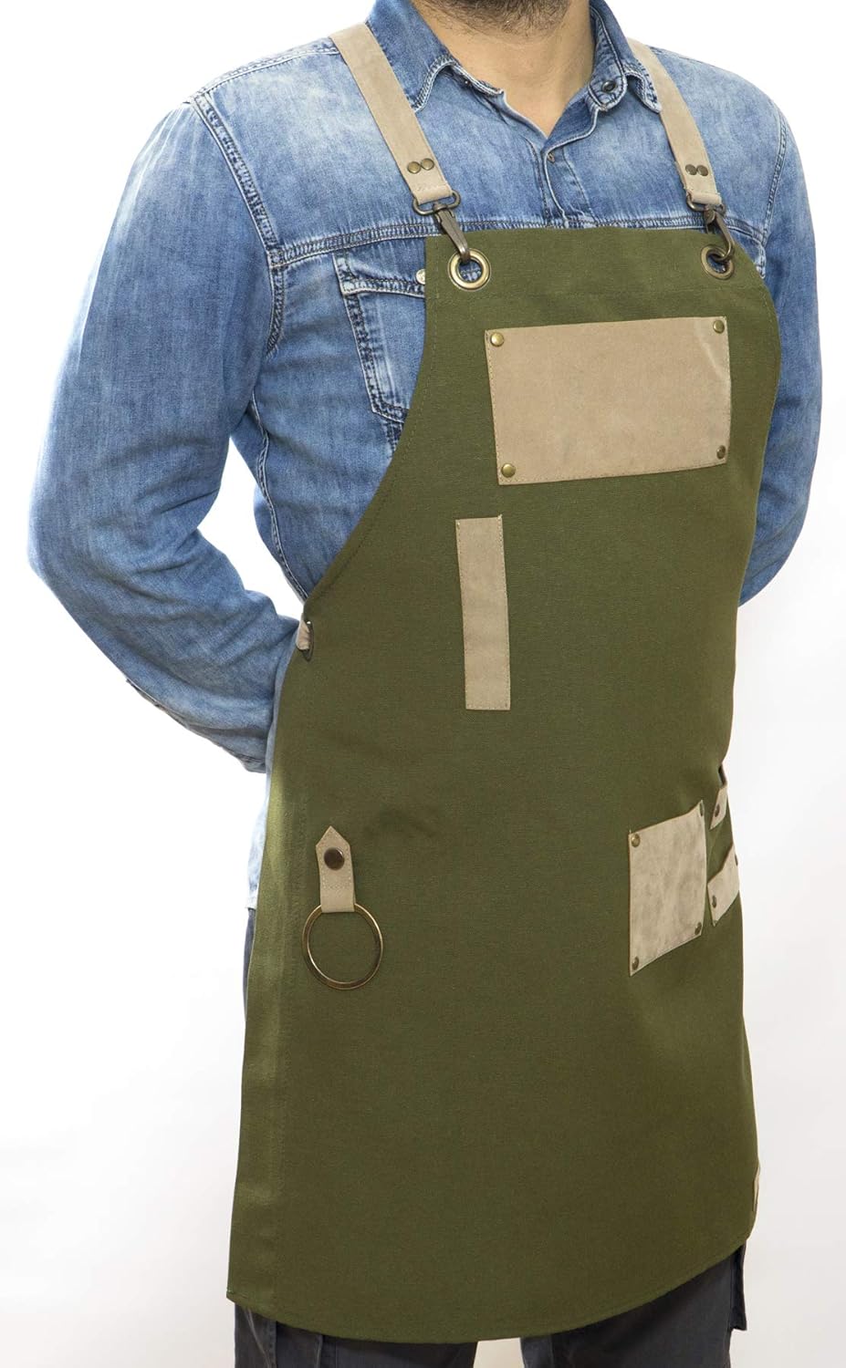 Men and Women Apron for Kitchen, Gardening, Artist, Chef, Work | Canvas, Waterproof, Adjustable Straps Unisex