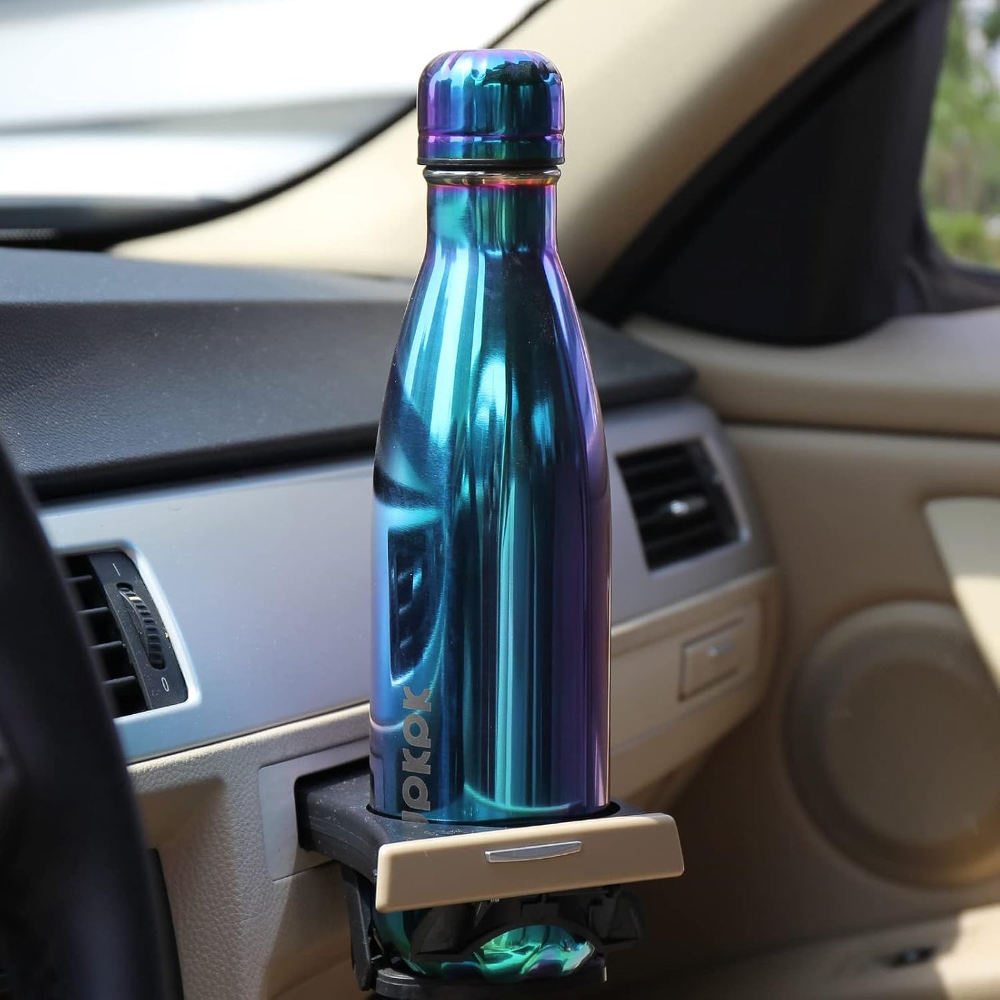 BJPKPK Stainless Steel Water Bottles 25oz Insulated Water Bottle Keep Cold And Hot, Silver Miner