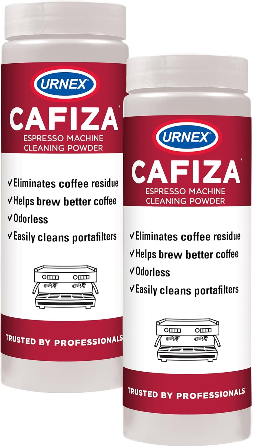 Urnex Cafiza Professional Espresso Machine Cleaning Powder 566 grams (2 Pack) - Made in USA