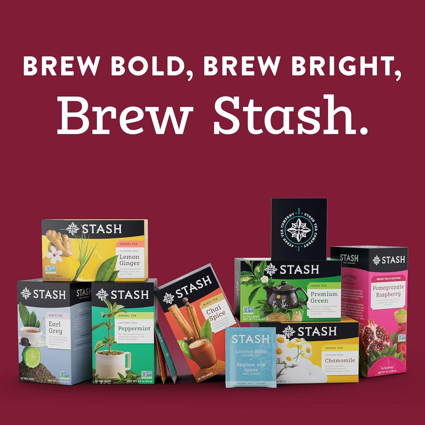 Stash Christmas Morning Black Tea, Non-GMO, 18 Tea Bags (Pack of 6)