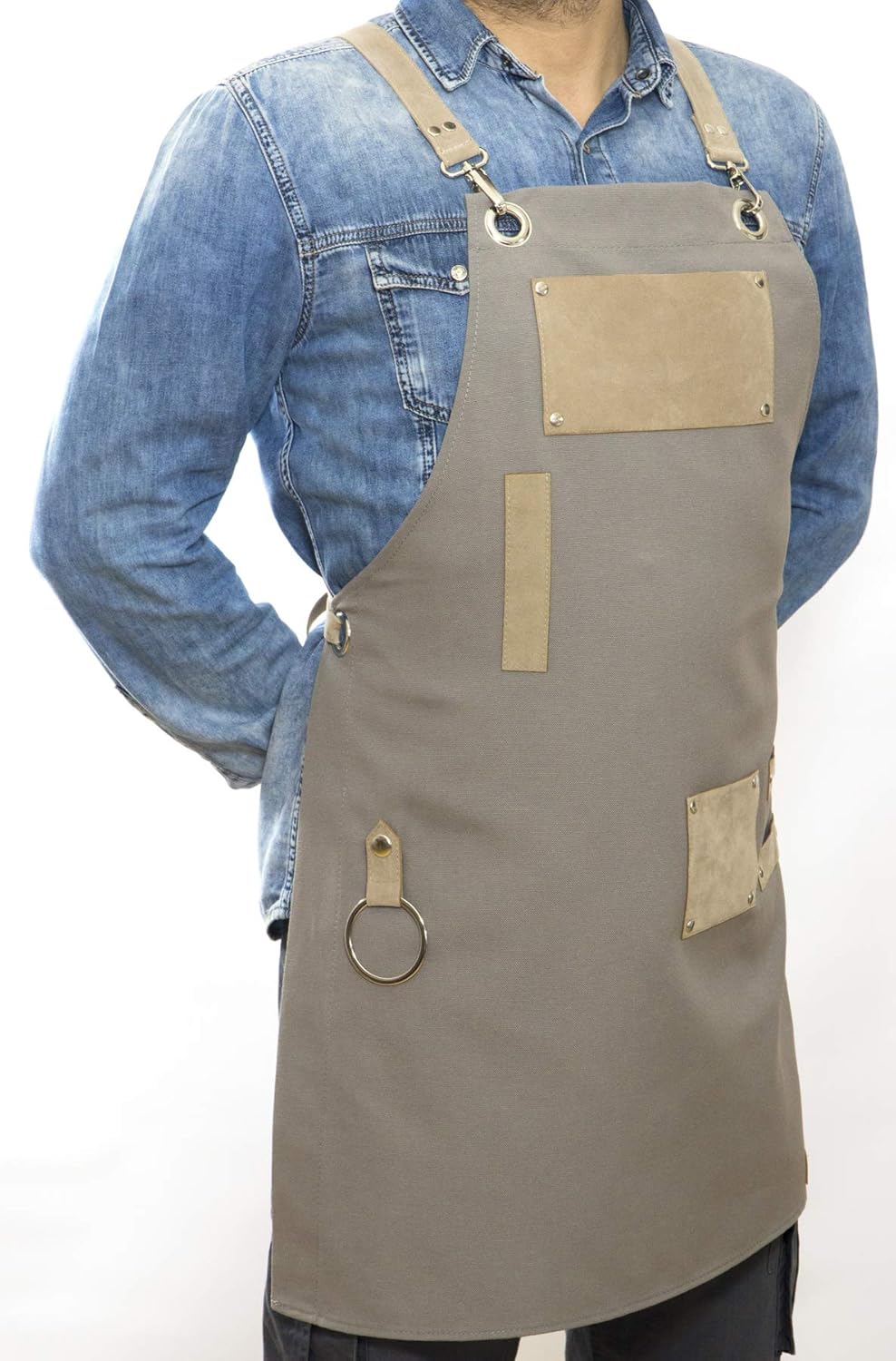 Men and Women Apron for Kitchen, Gardening, Artist, Chef, Work | Canvas, Waterproof, Adjustable Straps Unisex