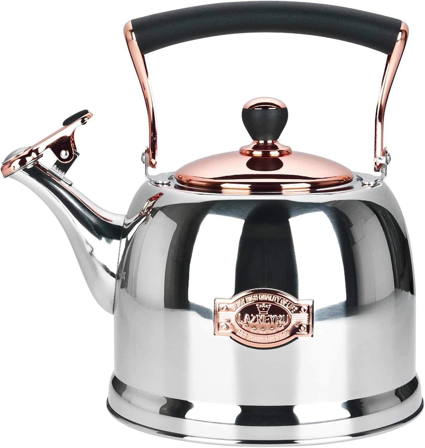 Tea Kettle Stainless Steel Teapot, Stainless Steel Teakettle for Stove Top with Heat Proof Ergonomic Handle 3.0 Quart