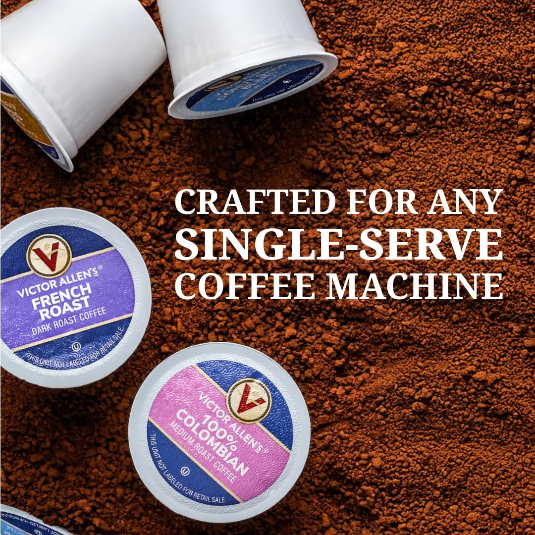 Victor Allen's Coffee 100% Colombian, Medium Roast, 120 Count, Single Serve Coffee Pods for Keurig K-Cup Brewers