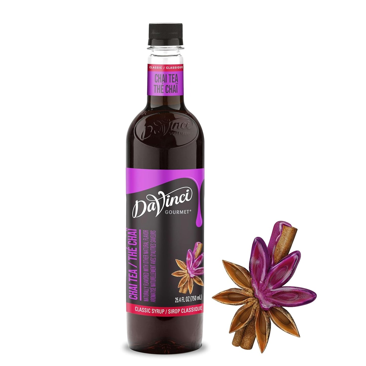 DaVinci Gourmet Classic Chai Tea Concentrate, 750 mL Plastic Bottle