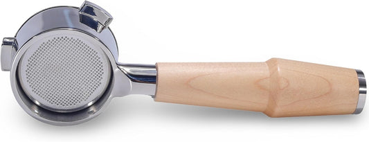 Bottomless Portafilter 54mm Breville Compatible Maple Handle & Naked 18-21 Gram Filter Basket, Fits Barista Express, Pro, Touch, Bambino, Infuser, Duo Temp Pro