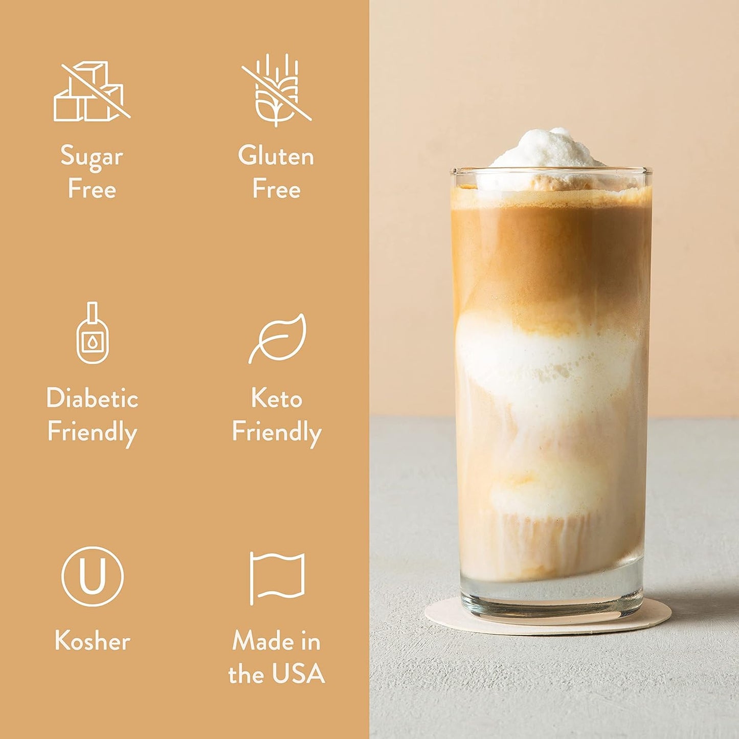 Jordan's Skinny Syrups Sugar Free Coffee Syrup, White Chocolate Flavor Mix, Zero Calorie Flavoring for Lattes, Protein Shake, Cocktail & More, Gluten Free, Keto Friendly, 25.4 Fl Oz (Pack of 2)