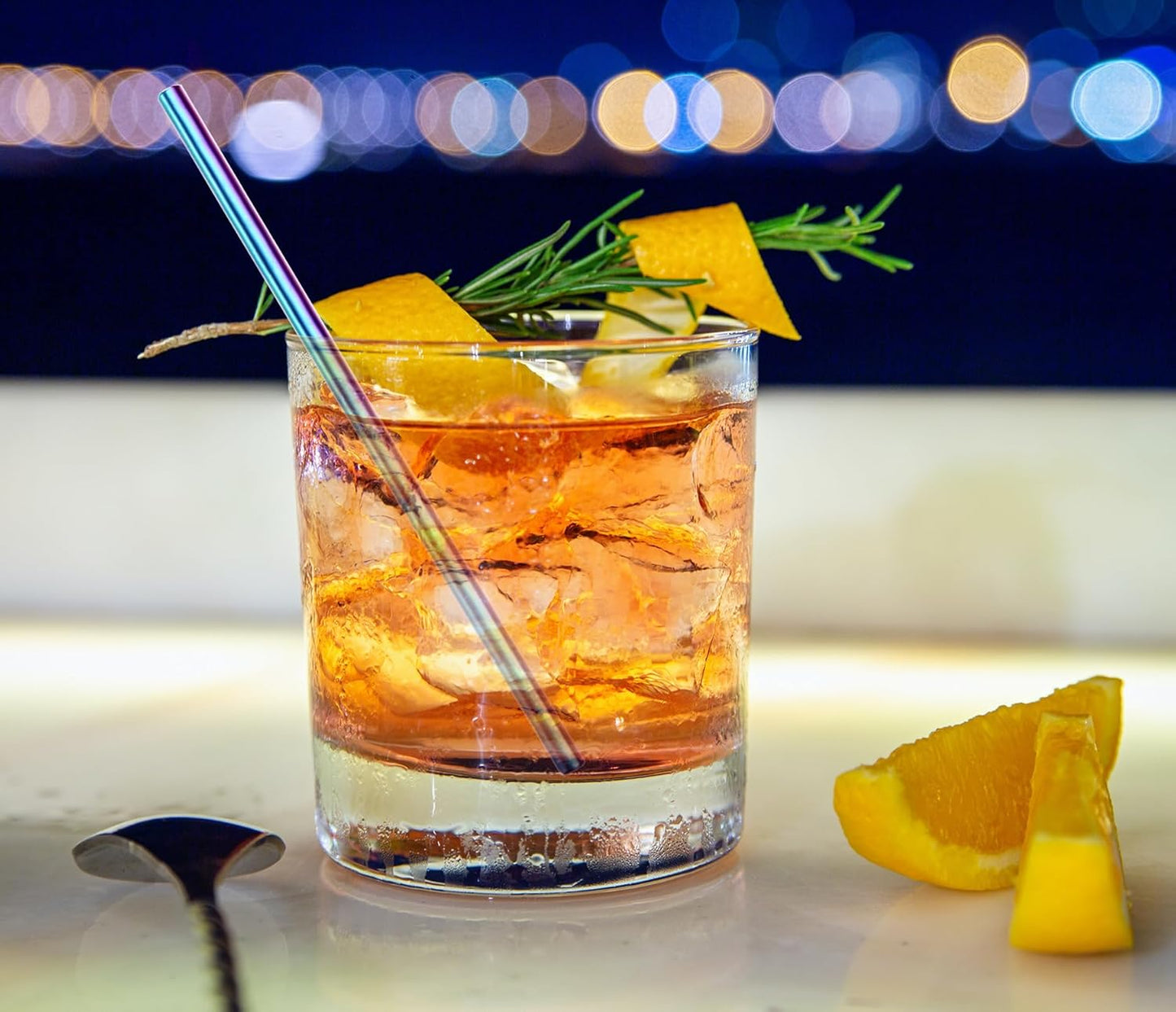 Metal Straws Short Small Mini Stainless Steel Reusable Drinking Straw for Kids Juice Cocktails Coffee Bar Party Home Office Restaurant, 150mm Length with Cleanning Brush, Colorful 16PCS