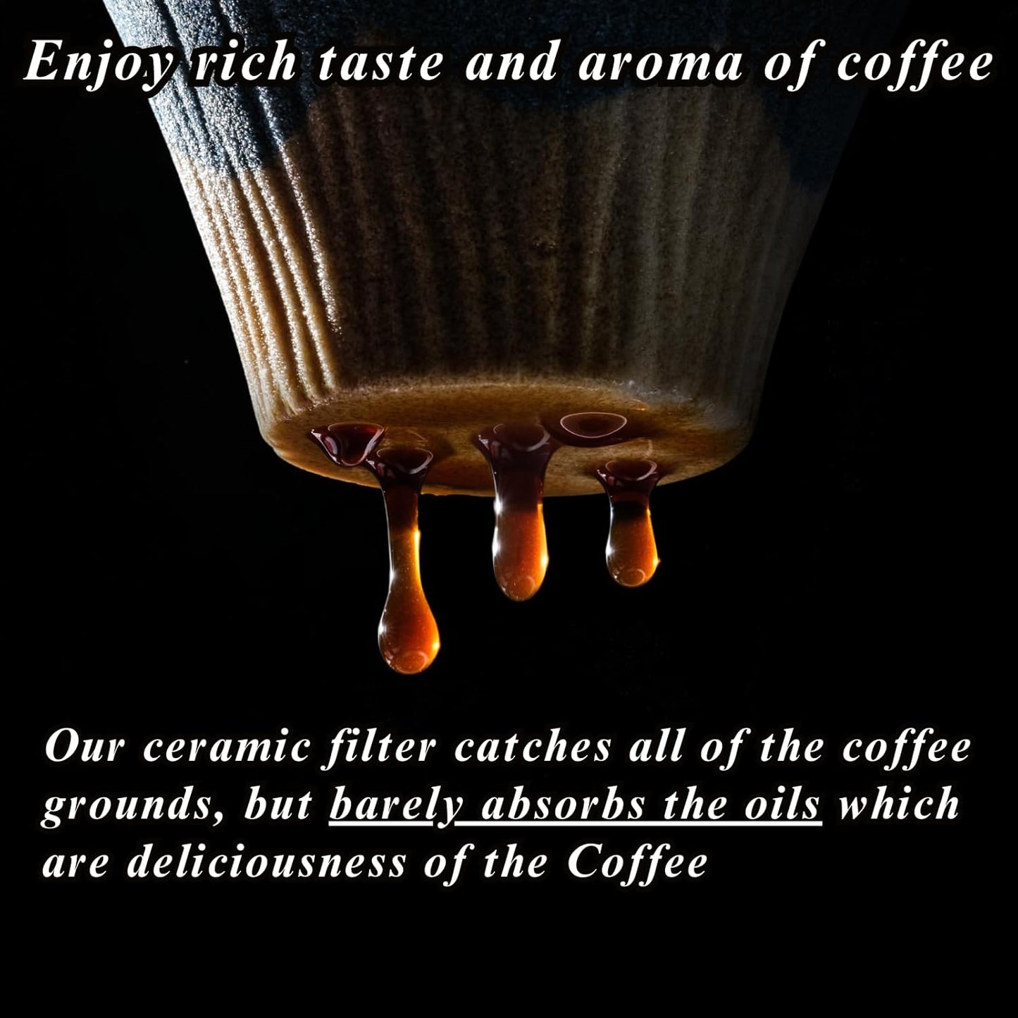 Ceramic Reusable Coffee Filter Dripper Paperless Sustinable Mt. Fuji Made in Japan (Yellow)