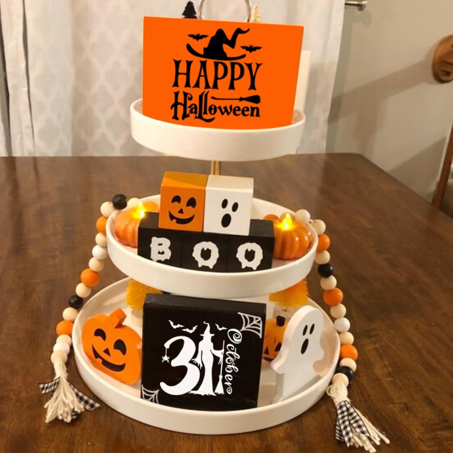 50 PCS Small Reusable Halloween Stencils, 3x3 Inch for Painting on Wood DIY Crafts Ornaments & Decoration (50pcs 3in)