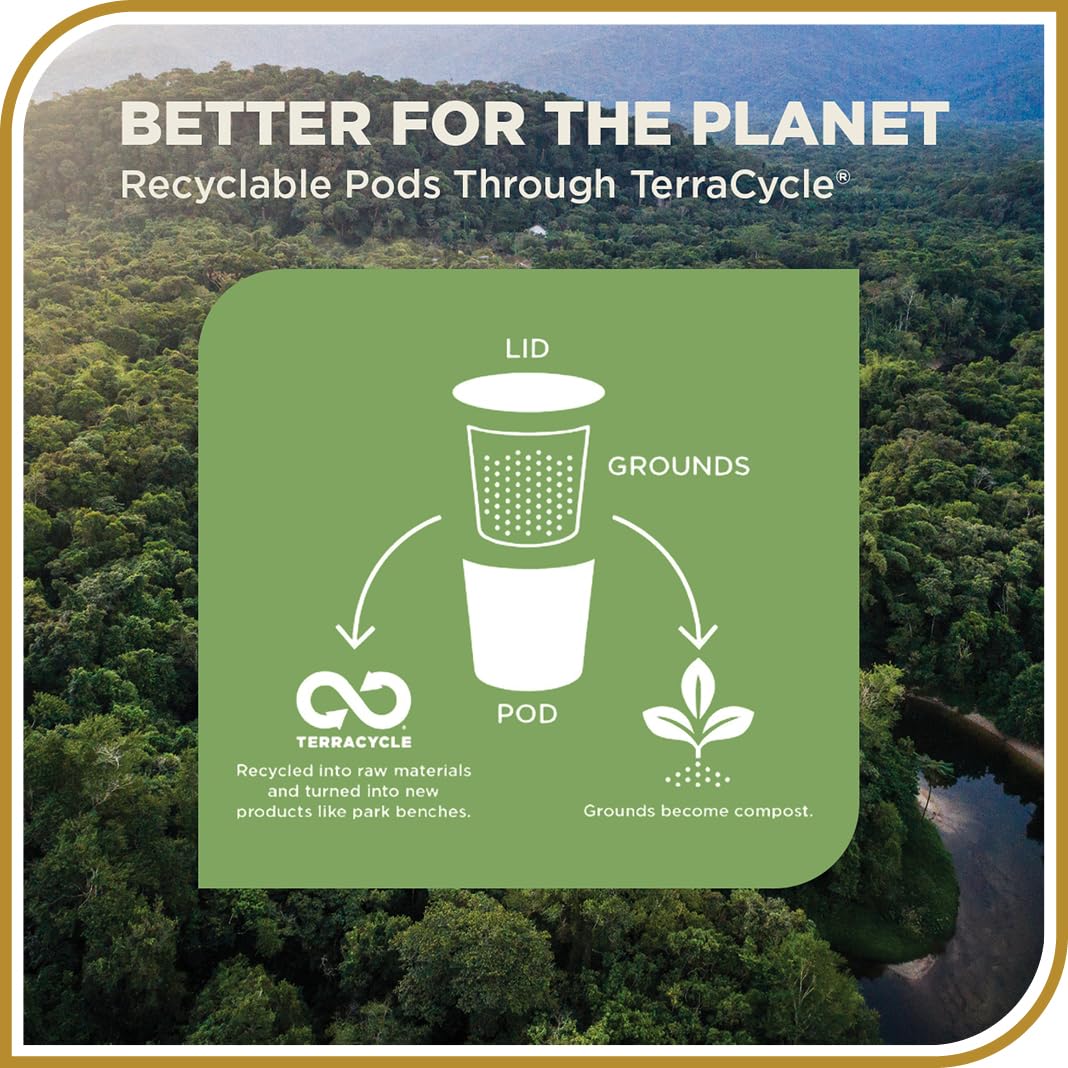 Don Francisco's Breakfast Blend Coffee - 24 K-Cup Compatible Single-Serve Pods - 100% Arabica - Fruity Aroma, Rich Flavor - Recyclable through TerraCycle - Compatible with Keurig Brewers