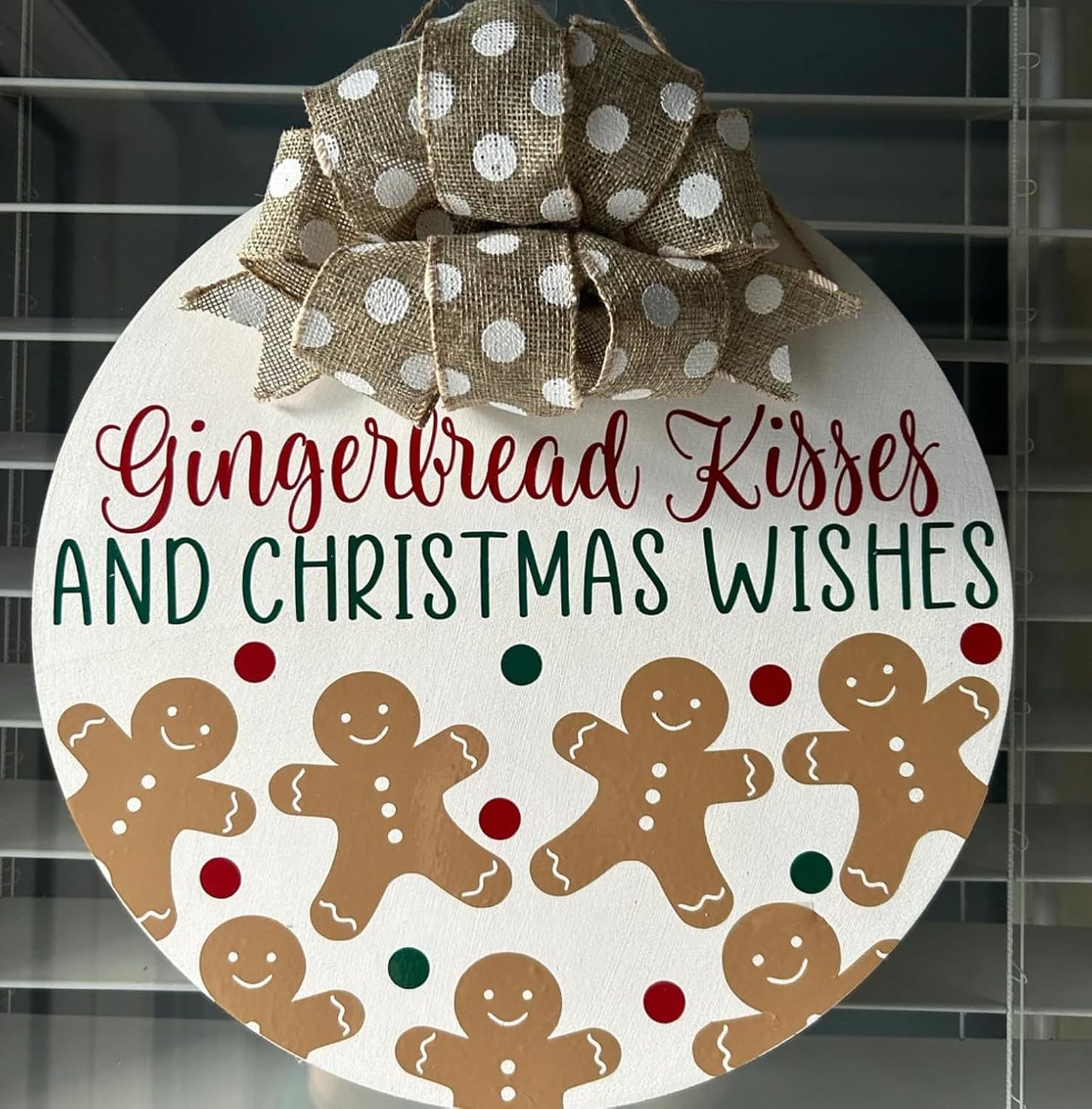 Christmas Stencils for Painting on Wood 12” Christmas Stencils for Crafts Reusable Holiday Doormat Stencil for Porch Hanger Fabrics Decor(Xmas Half RD Stencil 05/18P)