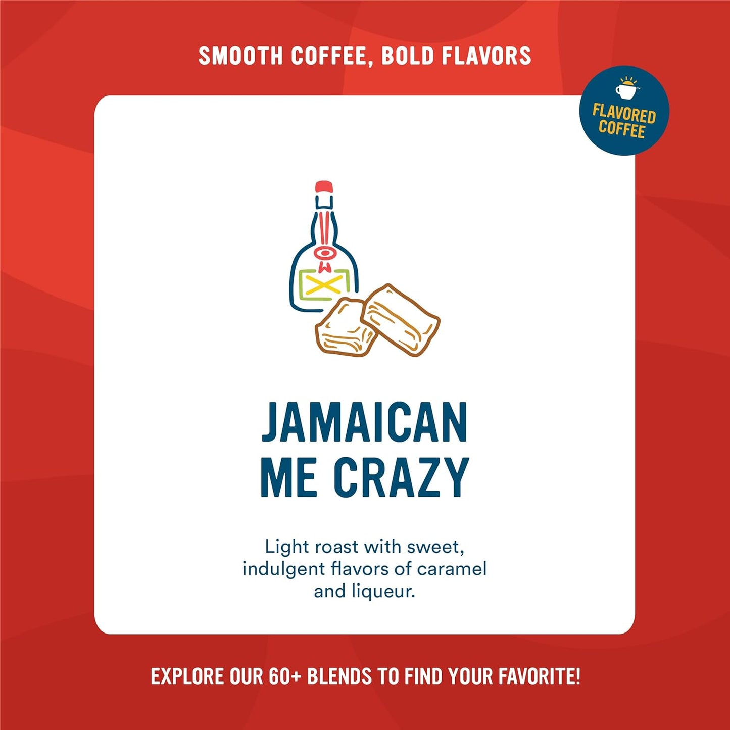 Cameron's Coffee Roasted Whole Bean Coffee, Flavored, Jamaican Me Crazy, 4 Pound