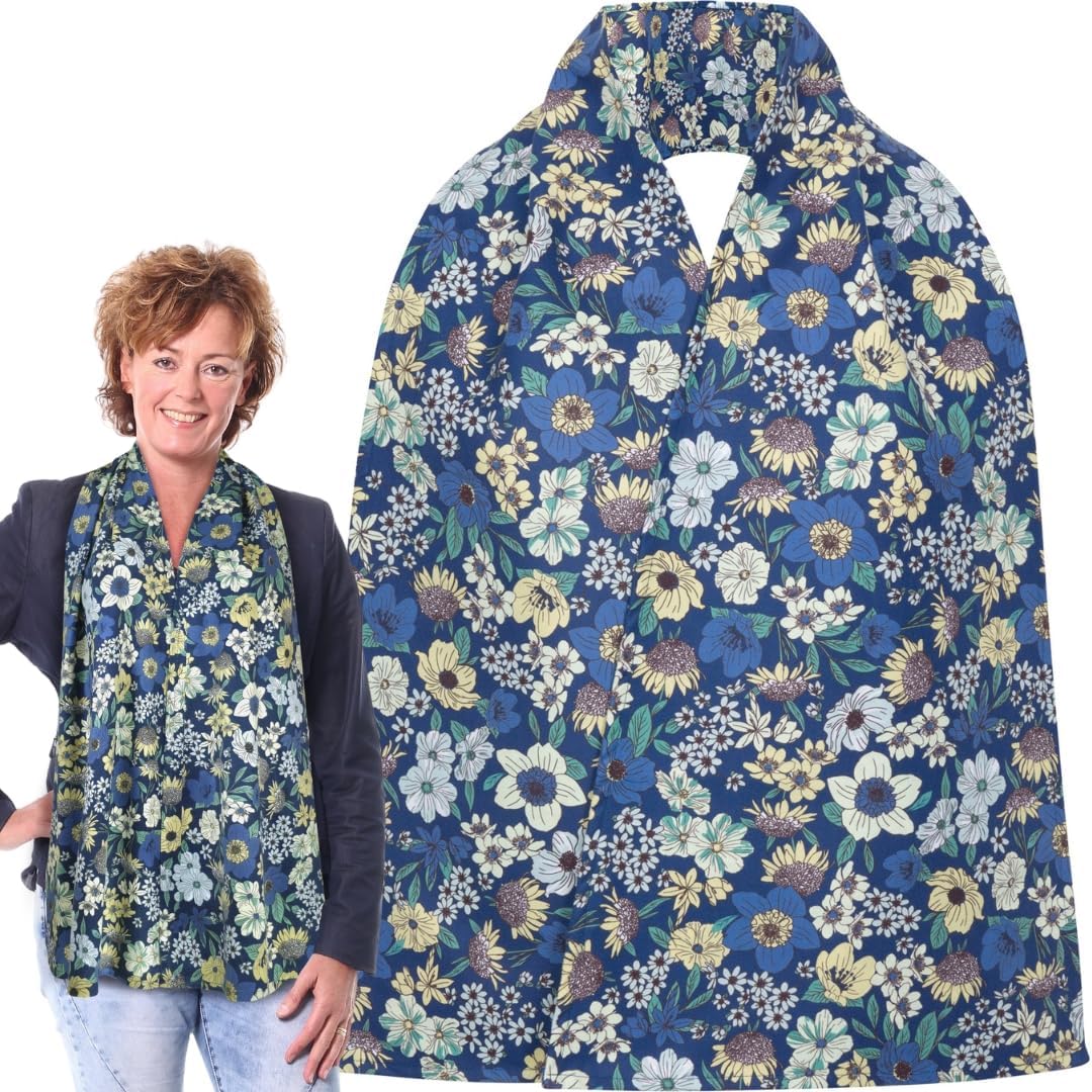 Adult Bib Scarf - Dignified Alternative to Bibs | Washable and Reusable Clothing Protectors for Eating