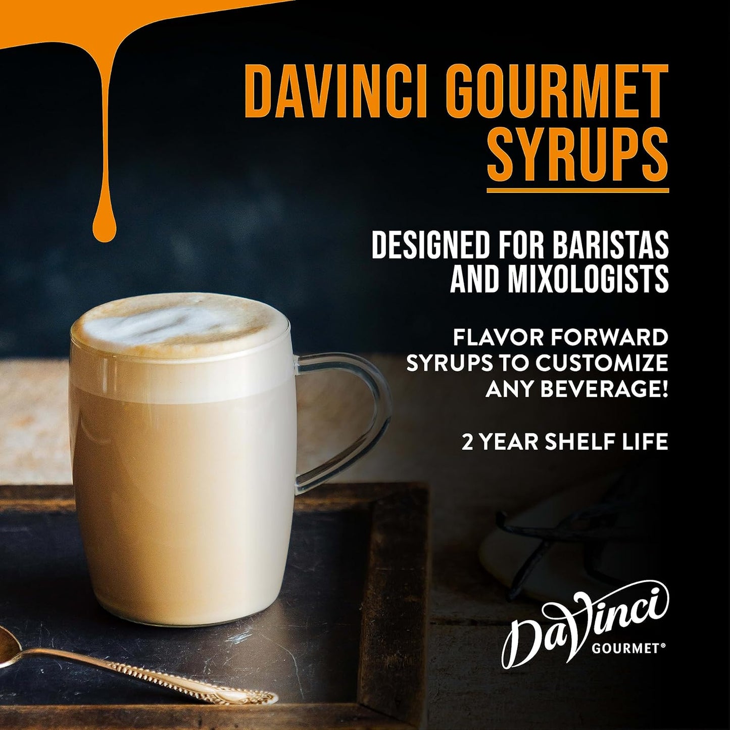 DaVinci Gourmet Classic Gingerbread Syrup, 25.4 Fluid Ounces (Pack of 4)