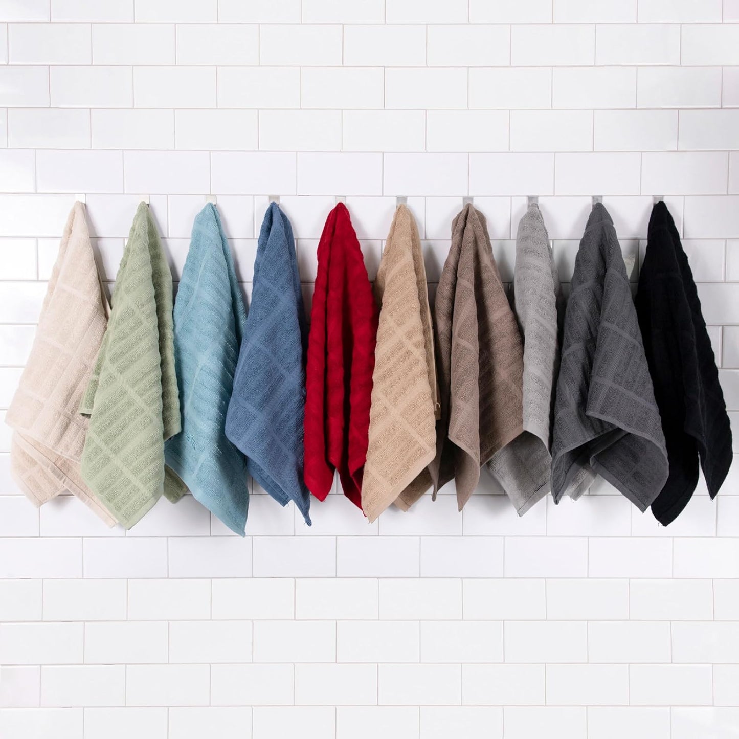 All-Clad Solid Kitchen Towels: Highly Absorbent, Super Soft Long Lasting - 100% Cotton, 17"x30" Tea Towels for Cleaning & Drying Dishes, Pans, Glassware, or Countertops, (2-Pack), Chili